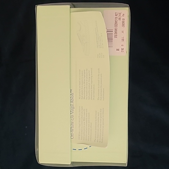 OFF WHITE, Low Vulcanized Sneaker, Men's, White/Magenta/Lime Green Canas & Suede - Picture 12 of 14